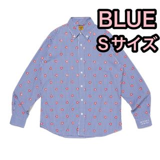 HUMAN MADE Heart Gingham Check Shirt ブルー