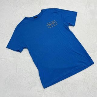 《Brixton》ブリクストン(S) Tシャツ 半袖 薄手 ブルー ロゴ(Tシャツ/カットソー(半袖/袖なし))