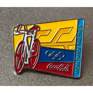 コカコーラ(コカ・コーラ)のコカコーラ オリンピック アテネ 2004 ピンバッジ 中古 非売 サイクリング(その他)