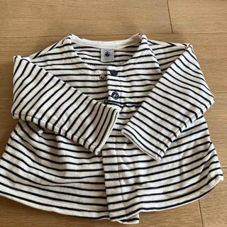 プチバトー(PETIT BATEAU)の17 プチバトー　カーディガン12m74【三点おまとめ¥1500】(カーディガン/ボレロ)