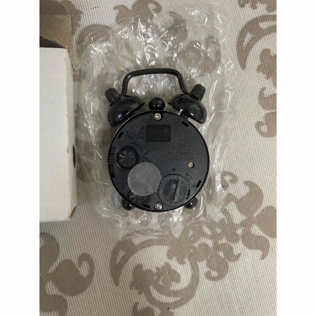 ドール小物 時計 黒 ミニチュア 置物 ハンドメイドのおもちゃ(ミニチュア)の商品写真