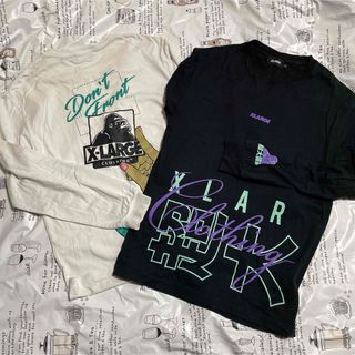 エクストララージ(XLARGE)のXLARGE エクストララージ  ロンＴ2枚セット サイズM(Tシャツ/カットソー(七分/長袖))