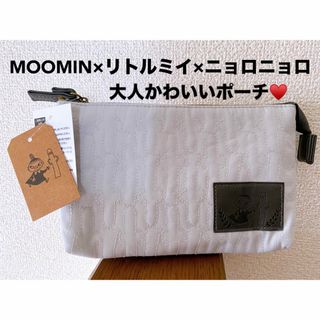 ムーミン(MOOMIN)の⭐️MOOMIN⭐️ Wフラットポーチ リトルミイ 定価…2530円 (税込)(キャラクターグッズ)