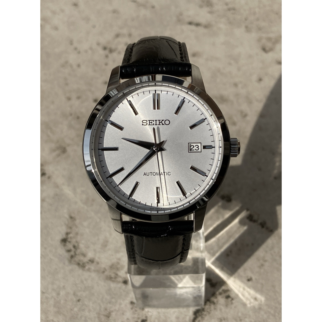 SEIKO(セイコー)の未使用　セイコー　自動巻き　ホワイトシルバー　ドレスウォッチ　GS　KS メンズの時計(腕時計(アナログ))の商品写真