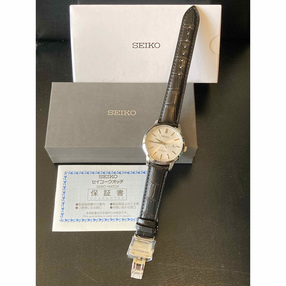 SEIKO(セイコー)の未使用　セイコー　自動巻き　ホワイトシルバー　ドレスウォッチ　GS　KS メンズの時計(腕時計(アナログ))の商品写真