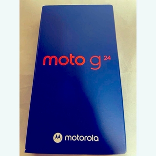 モトローラ(Motorola)の新品未使用 motorola moto g24 マットチャコール simフリー(スマートフォン本体)