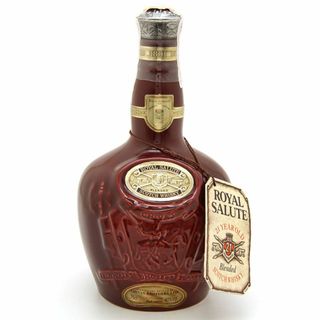 ロイヤルサルート - 古酒 スコッチ ウイスキー ロイヤルサルート 21年 赤陶器 巾着 箱付 750ml 40% ROYAL SALUTE ブランド酒 洋酒 お酒 アルコール