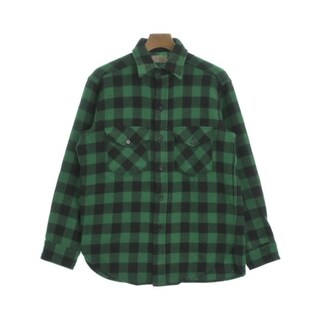 L.L.Bean エルエルビーン カジュアルシャツ M 緑x黒(チェック) 【古着】【中古】