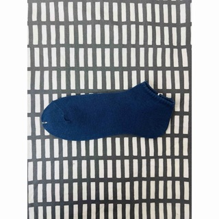 日本製　シルクコットン靴下　ブルー(ソックス)