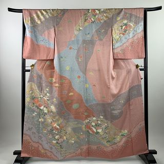 訪問着 身丈162cm 裄丈65.5cm 正絹 名品 【中古】(着物)