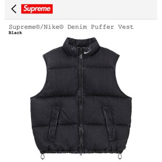 Supreme - Supreme Nike Denim Puffer Vest black