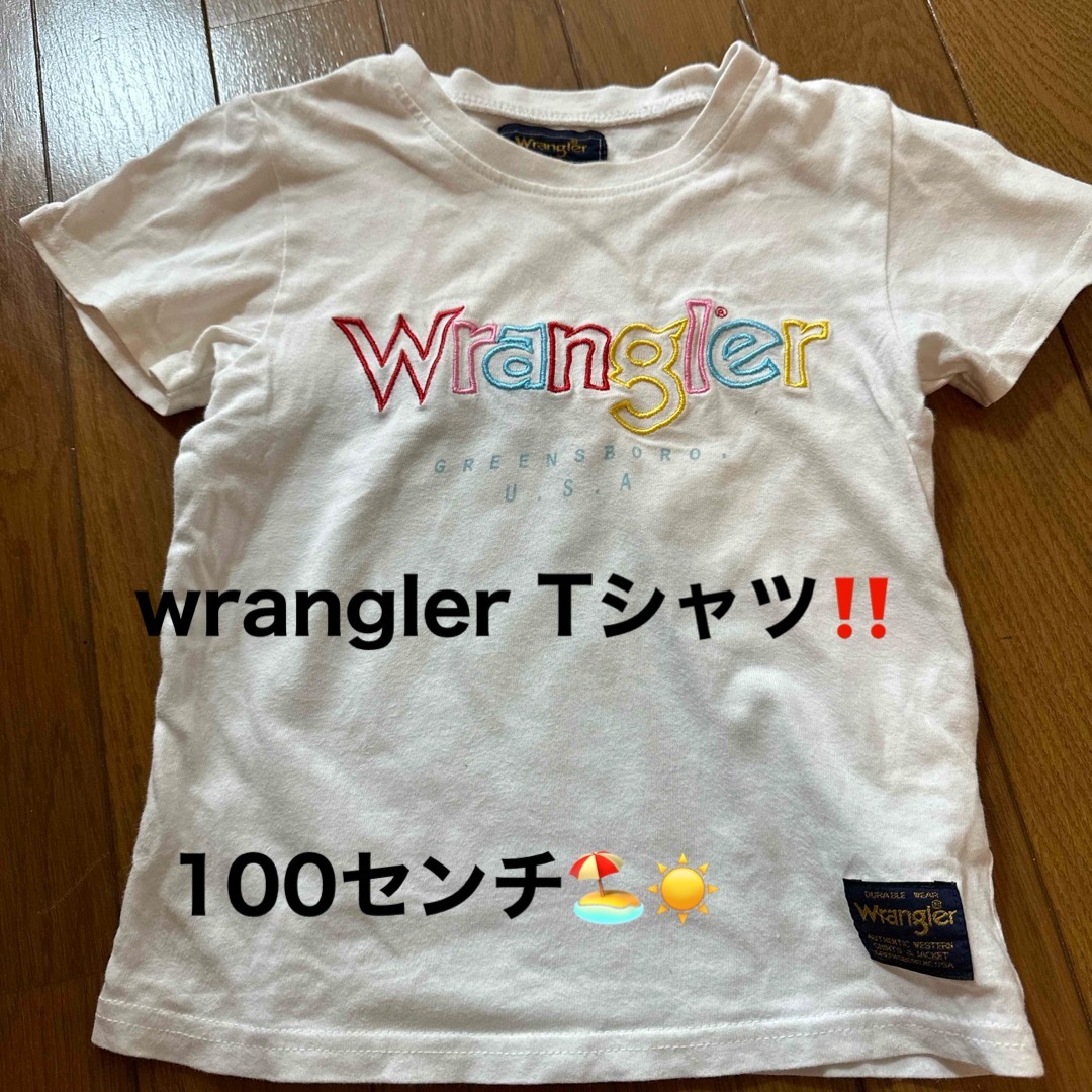 Wrangler(ラングラー)の夏服 100センチ Tシャツ キッズ/ベビー/マタニティのキッズ服女の子用(90cm~)(Tシャツ/カットソー)の商品写真