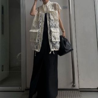 アメリヴィンテージ(Ameri VINTAGE)のアメリビンテージ　LACE WORKPOCKET VEST(シャツ/ブラウス(長袖/七分))