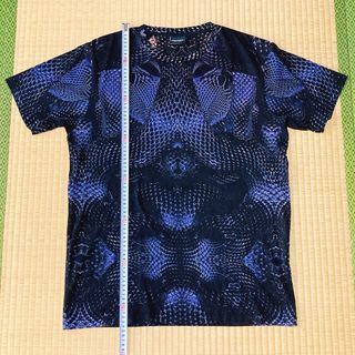 MARCELO BURLON - 新品未使用！　マルセロバーロン　スネーク総柄オーバーサイズTシャツ　サイズS