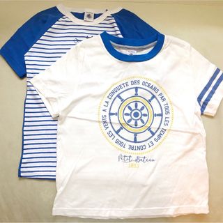 PETIT BATEAU - 新品☆プチバトー☆5ans110cm☆夏らしいマリンテイストのTシャツ2枚セット