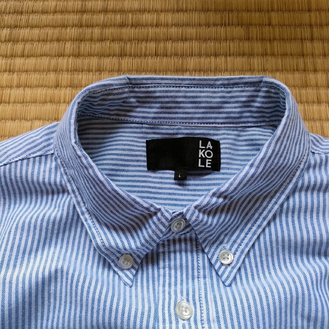 LAKOLE(ラコレ)の【LAKOLE】ボタンダウンストライプシャツ メンズのトップス(シャツ)の商品写真