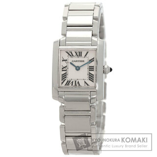 カルティエ(Cartier)のCARTIER W50012S3 タンクフランセーズ SM 腕時計 K18WG K18WG レディース(腕時計)