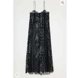 マウジー(moussy)のmoussy今期完売 PANEL LACE キャミドレス ブラック(ロングワンピース/マキシワンピース)