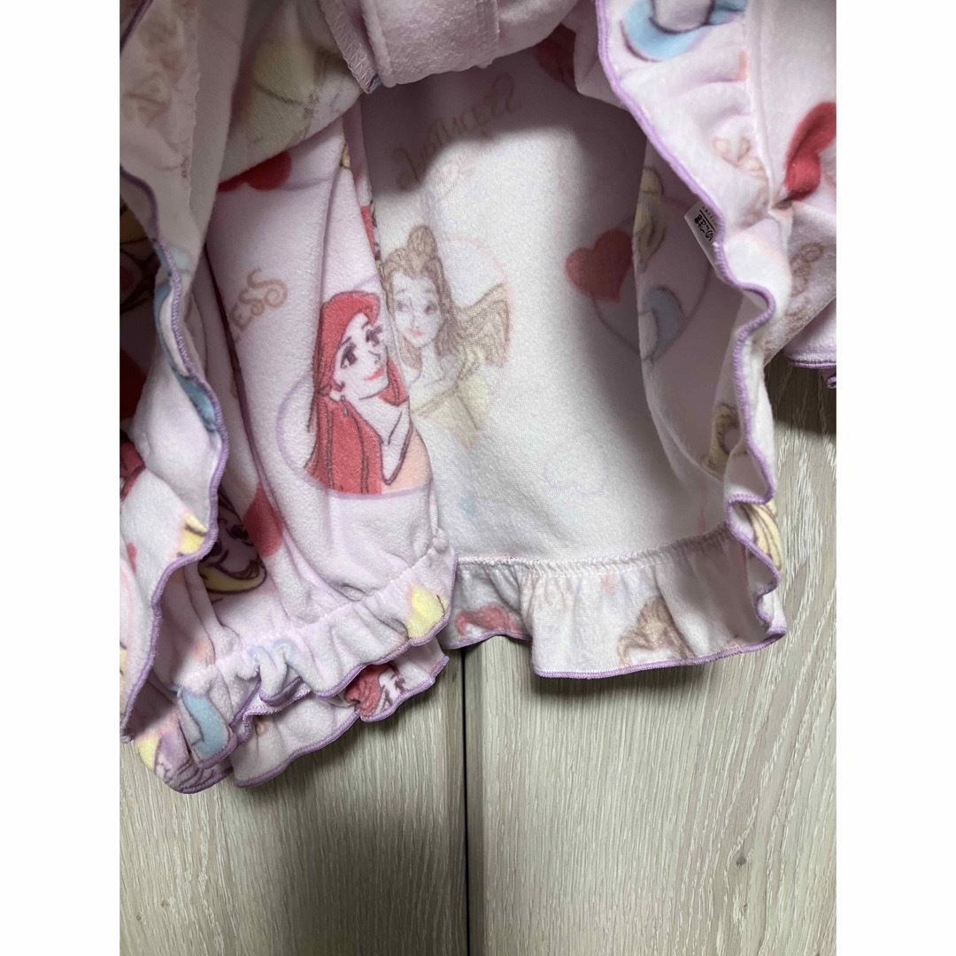 Disney プリンセス　パジャマ　上下セット　100サイズ　ピンク　前開き キッズ/ベビー/マタニティのキッズ服女の子用(90cm~)(パジャマ)の商品写真