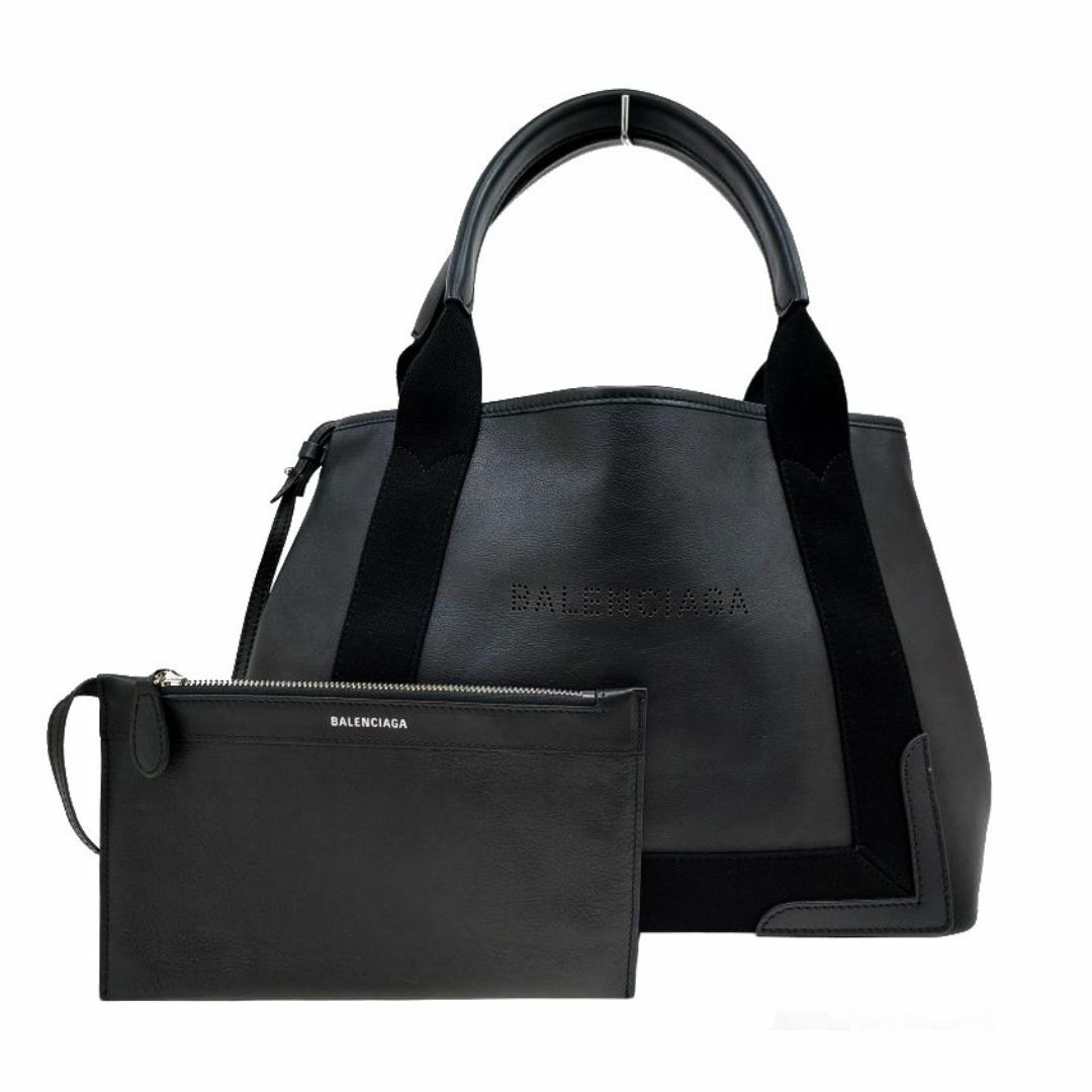 Balenciaga(バレンシアガ)の極美品！BALENCIAGA【バレンシアガ】ネイビーカバ S スモール トート レディースのバッグ(トートバッグ)の商品写真