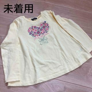 ムージョンジョン(mou jon jon)のムージョンジョン　カットソー　長袖　花柄　イエロー　黄色　120サイズ(Tシャツ/カットソー)