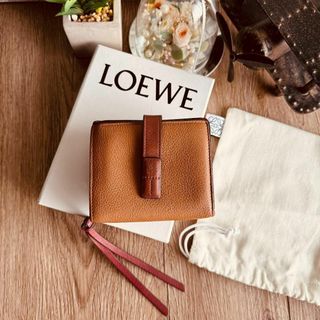 ロエベ(LOEWE)の◇ロエベ◇コンパクトジップウォレット コンパクトウォレット ブラウン ブランド(財布)