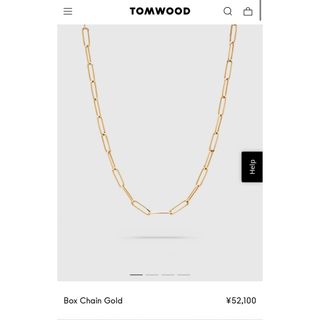 トムウッド(TOM WOOD)のムウッド　ボックスチェーン　ゴールド　シルバー925 18K TOM WOOD(ネックレス)