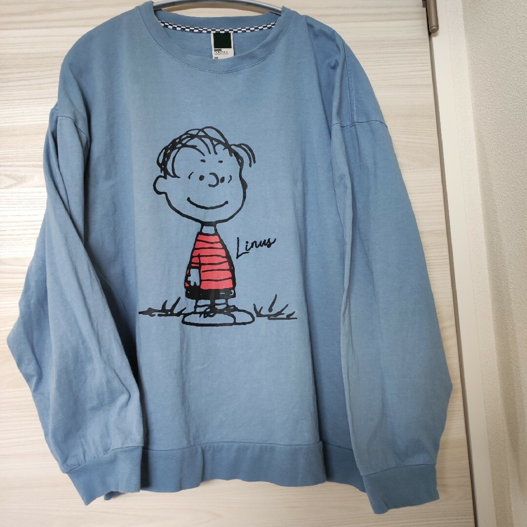 PEANUTS(ピーナッツ)のピーナッツ　ビッグシルエット　スウェットＴシャツ　ライナス メンズのトップス(Tシャツ/カットソー(七分/長袖))の商品写真