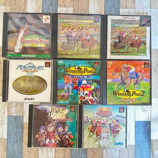 プレイステーション(PlayStation)のプレイステーション　ソフト　8本セット　競馬ゲームパック　おまとめ売り　PS1(家庭用ゲームソフト)