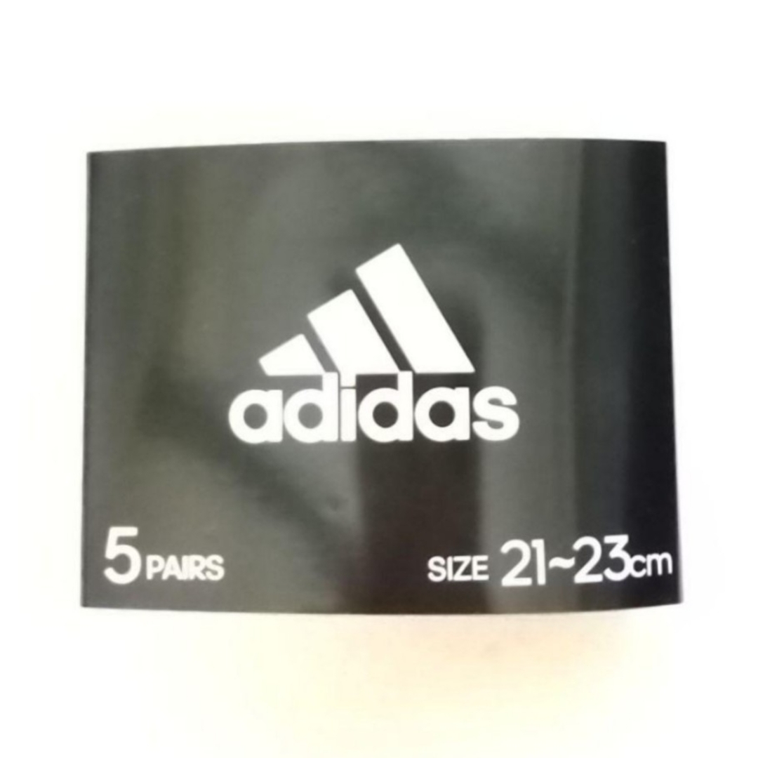 adidas(アディダス)のアディダス  adidas  ソックス 5足セット コストコ【B】21～23cm キッズ/ベビー/マタニティのこども用ファッション小物(靴下/タイツ)の商品写真