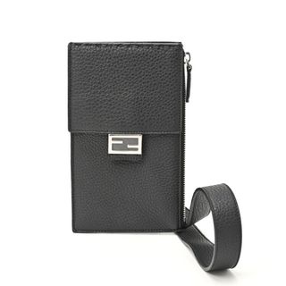 フェンディ / FENDI   フォン ホルダー / スマホ ポーチ / ショルダー バッグ   7AS034　セレリアレザー　ブラック 　【未使用】　商品番号 S-155407(ショルダーバッグ)