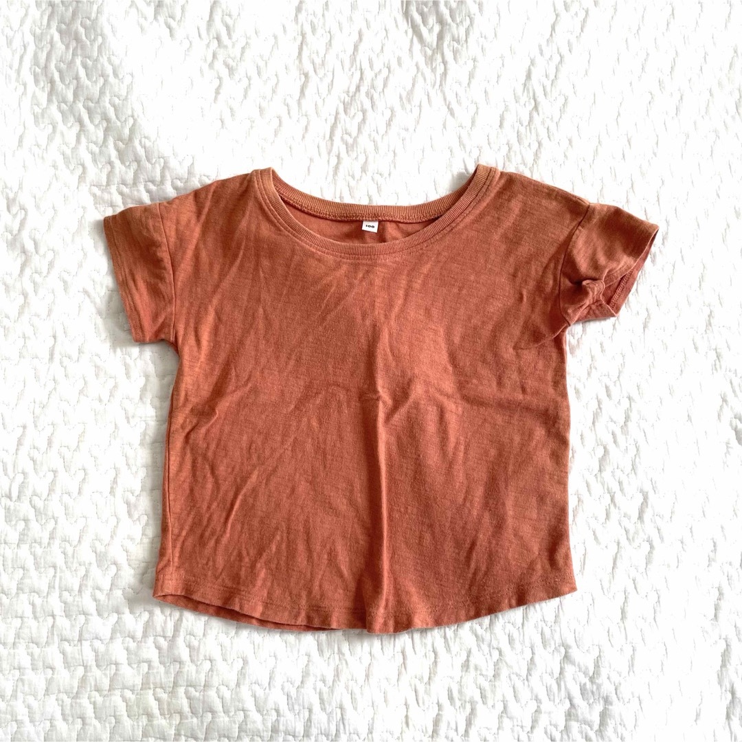 MUJI (無印良品)(ムジルシリョウヒン)の無印良品　こども服　半袖Tシャツ2枚セット　100cm キッズ/ベビー/マタニティのキッズ服女の子用(90cm~)(Tシャツ/カットソー)の商品写真