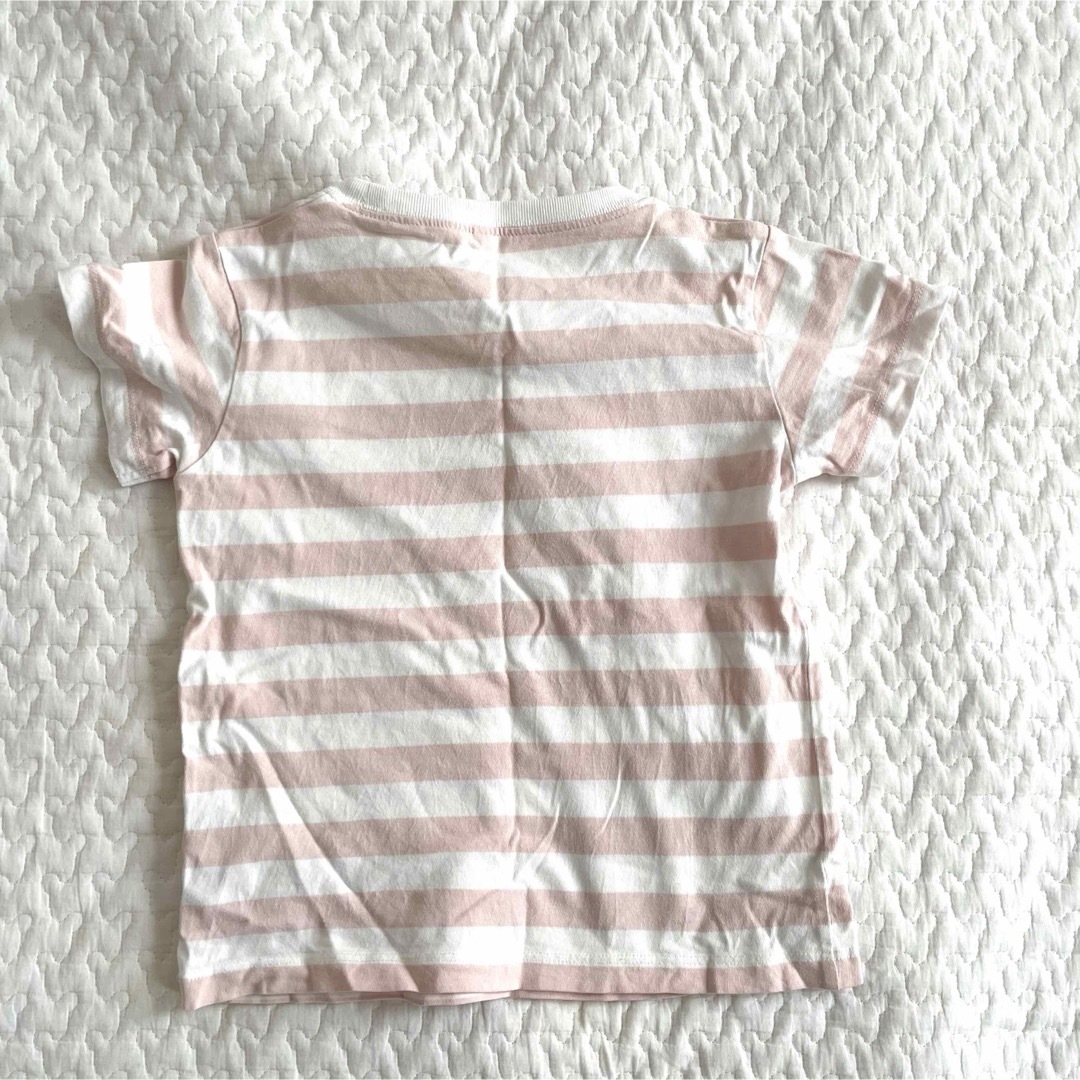 MUJI (無印良品)(ムジルシリョウヒン)の無印良品　こども服　半袖Tシャツ2枚セット　100cm キッズ/ベビー/マタニティのキッズ服女の子用(90cm~)(Tシャツ/カットソー)の商品写真