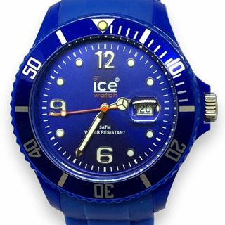 アイスウォッチ(ice watch)の【美品・電池交換済】ice watch アイスウォッチ ダイバータイプ　ブルー(腕時計(アナログ))