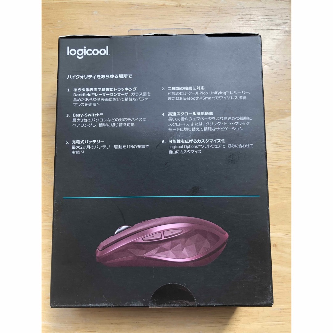 Logicool(ロジクール)の新品 logicool ワイヤレス モバイル マウス 一太郎モデル 深紅 スマホ/家電/カメラのPC/タブレット(PC周辺機器)の商品写真