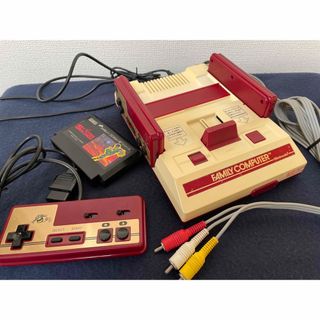 ファミリーコンピュータ(ファミリーコンピュータ)のファミコン本体 AV化改造 USB電源仕様　ハドソンジョイガードスターソルジャー(家庭用ゲーム機本体)