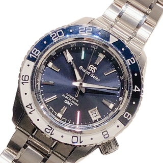セイコー(SEIKO)の　セイコー SEIKO スポーツコレクション メカニカル ハイビート 36000 GMT SBGJ237 ミッドナイトブルー、青、白 ステンレススチール デュアルカーブサファイア 自動巻き メンズ 腕時計(その他)