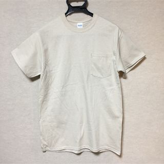 ギルタン(GILDAN)の新品 GILDAN ギルダン 半袖Tシャツ ポケット付き サンドベージュ M(Tシャツ/カットソー(半袖/袖なし))