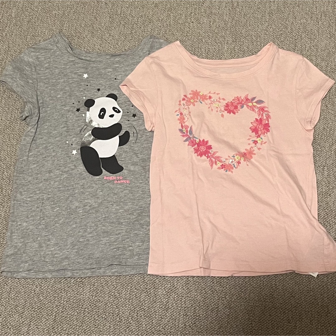 GAP Kids(ギャップキッズ)のキッズ　トップス　120   2着セット キッズ/ベビー/マタニティのキッズ服女の子用(90cm~)(Tシャツ/カットソー)の商品写真