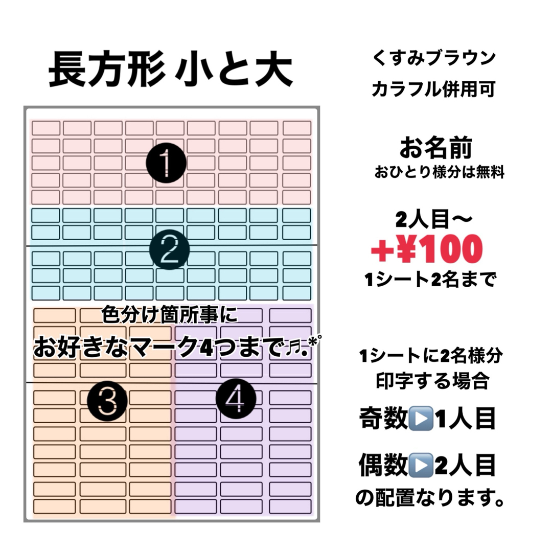 mu 様 専用ページ お名前シール 複数枚 リピーター様 ハンドメイドのキッズ/ベビー(ネームタグ)の商品写真