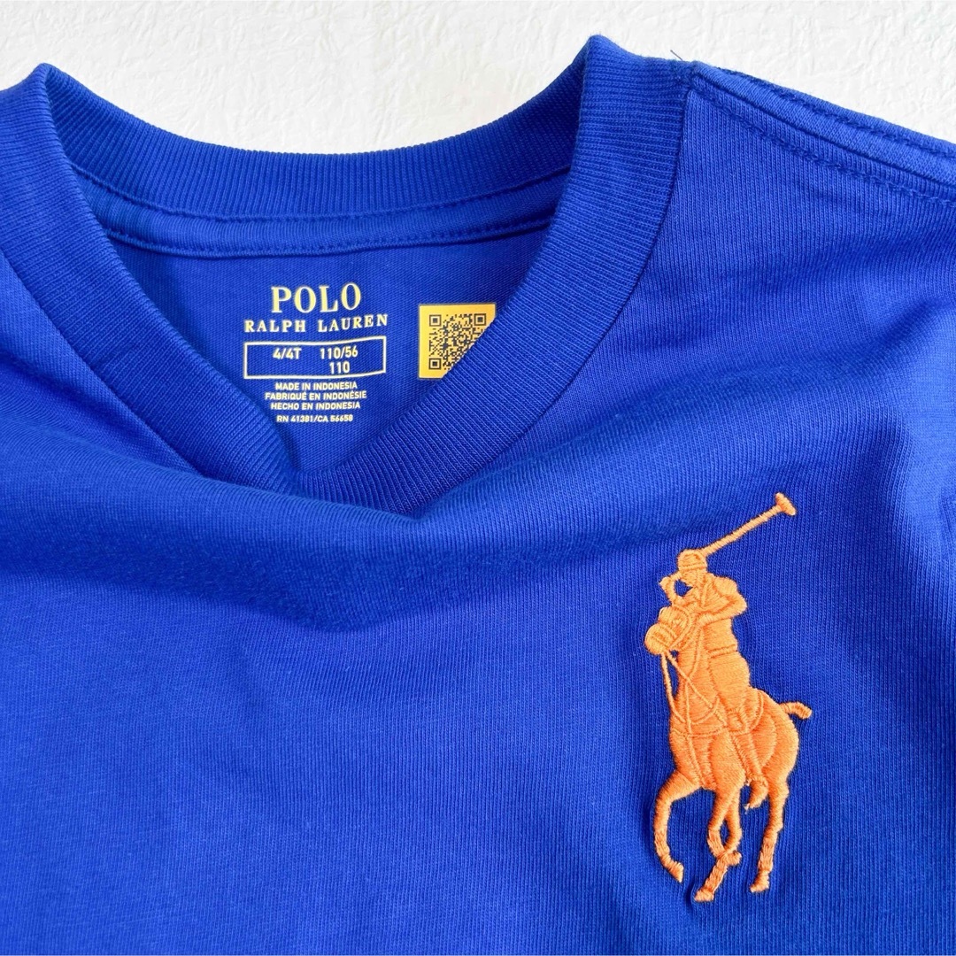 POLO RALPH LAUREN(ポロラルフローレン)の新作◆ラルフローレンビッグポニーTシャツ ブルー 4T/110 キッズ/ベビー/マタニティのキッズ服男の子用(90cm~)(Tシャツ/カットソー)の商品写真