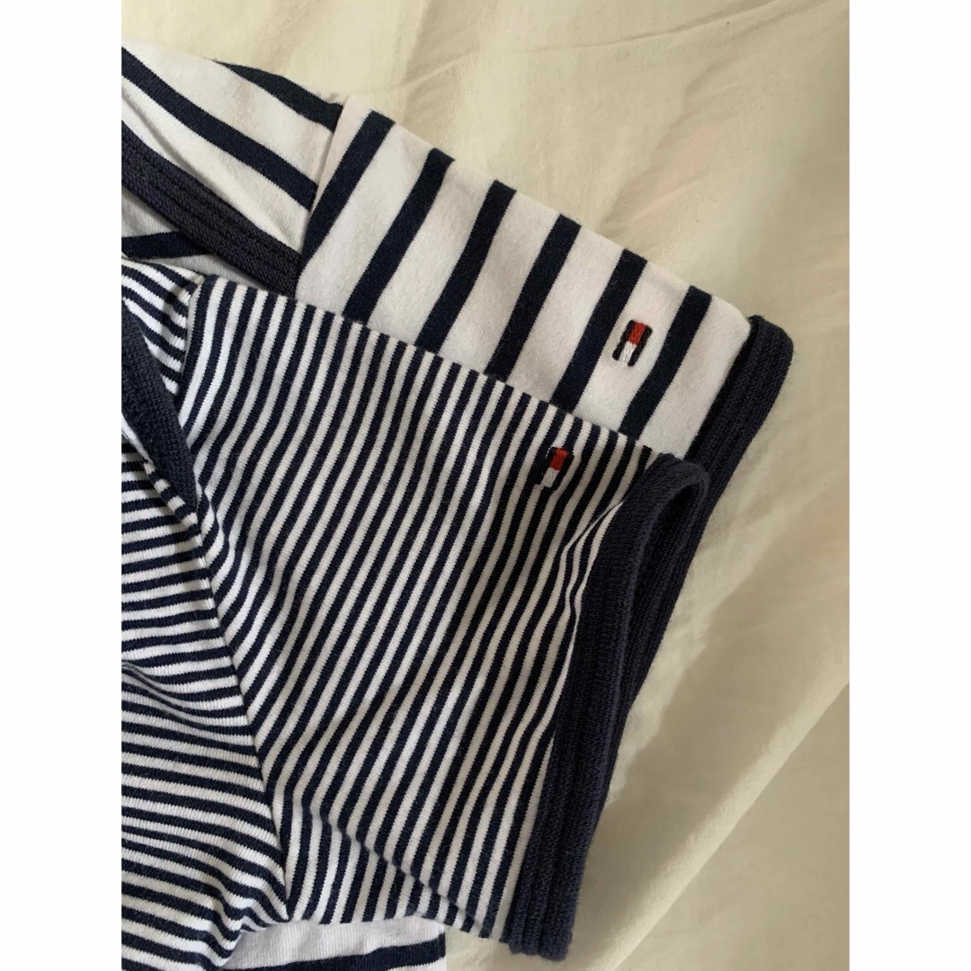 TOMMY HILFIGER(トミーヒルフィガー)の【新品未使用】2枚セット　ロンパース  92 キッズ/ベビー/マタニティのキッズ服男の子用(90cm~)(Tシャツ/カットソー)の商品写真