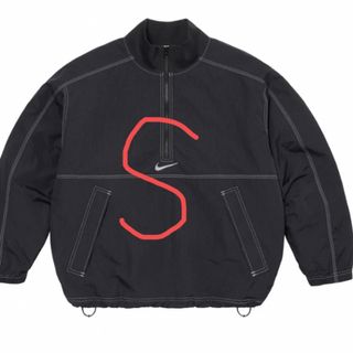 シュプリーム(Supreme)のSupreme x Nike Ripstop Pullover Black S(ナイロンジャケット)