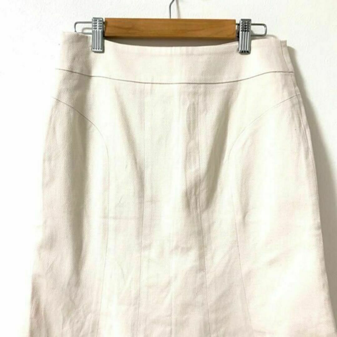 matrice 膝丈スカート マーメイド きれいめ オフィス ホワイト レディースのスカート(ひざ丈スカート)の商品写真
