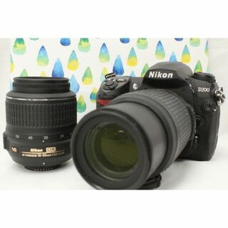 ニコン(Nikon)のNikon 一眼レフ D200 Wズームレンズセット★WIFI機能(デジタル一眼)