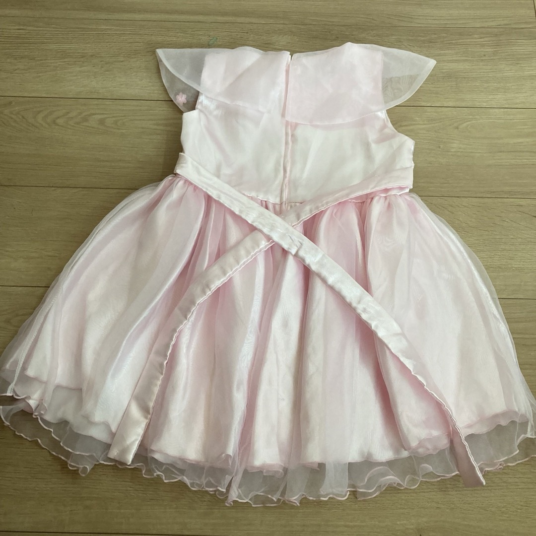 ピンクシフォン☆ドレス キッズ/ベビー/マタニティのキッズ服女の子用(90cm~)(ドレス/フォーマル)の商品写真