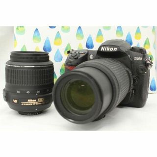 Nikon 一眼レフ D200 Wズームレンズセット★WIFI機能(デジタル一眼)