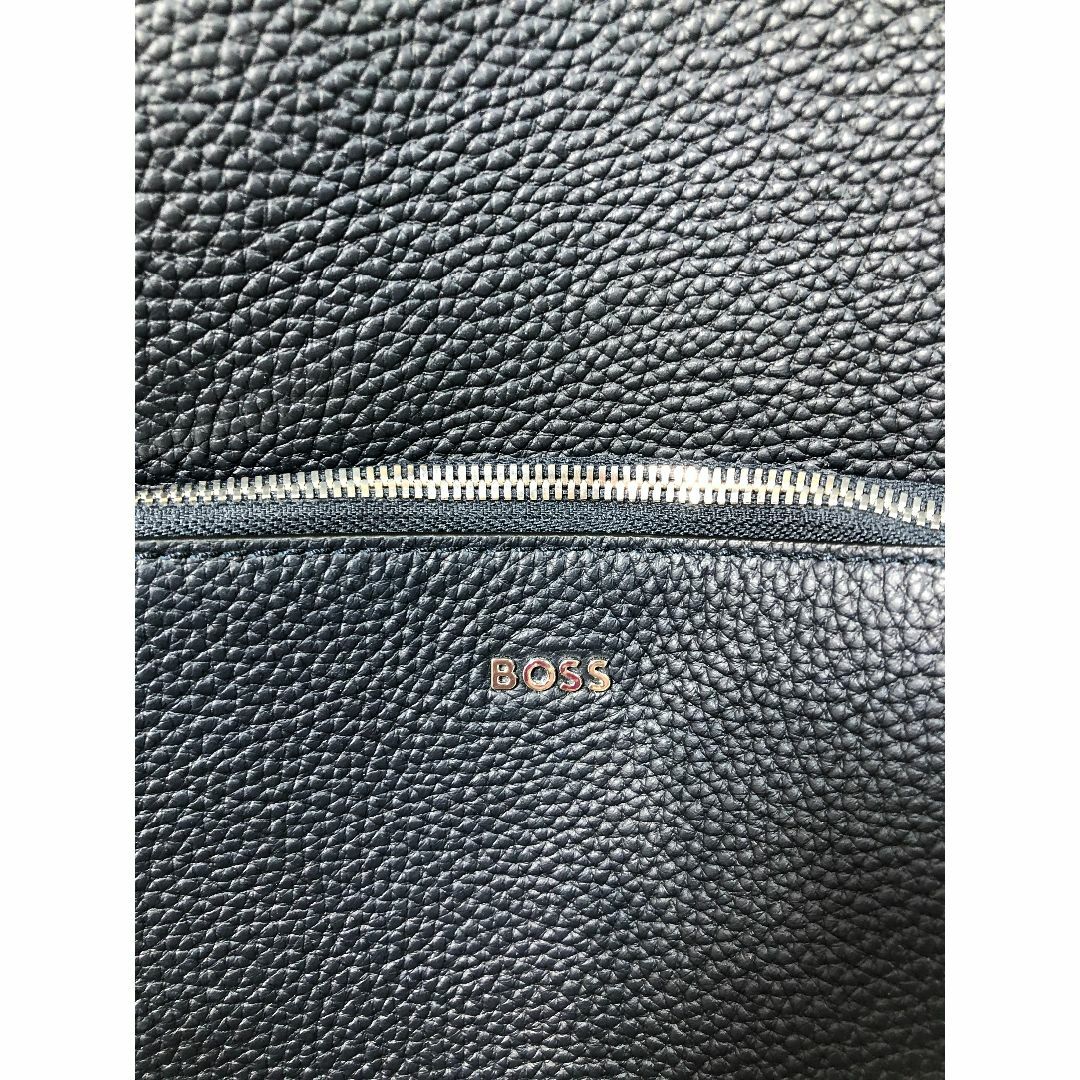 010402○ HUGO BOSS レザー リュック ネイビー デイパックの通販 010402○ HUGO BOSS レザー リュック ネイビー デイパックの通販