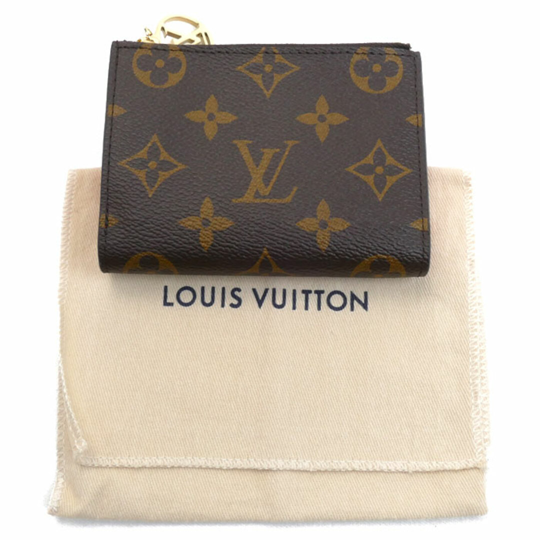 LOUIS VUITTON(ルイヴィトン)のLOUIS VUITTON ルイ・ヴィトン ポルトフォイユ リサ 二つ折り財布 モノグラム ブラウン トニックオレンジ M82381 ICチップ レディース【中古】【美品】 レディースのファッション小物(財布)の商品写真