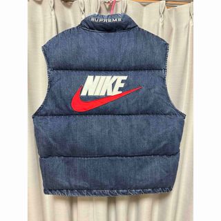 シュプリーム(Supreme)のSupreme x Nike Denim Puffer Vest Indigo(ベスト)